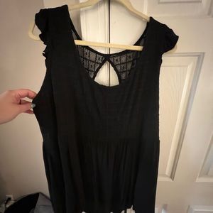 Torrid Size 3 Black Crochet Tank Top